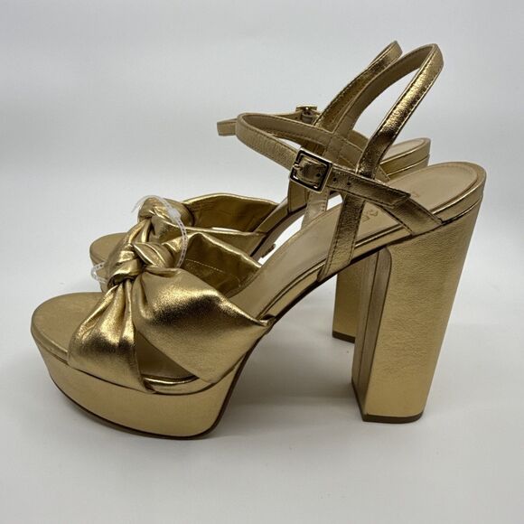 Michael Kors Golden Josie Platform Heels Size 9.5 - Picture 2 of 11